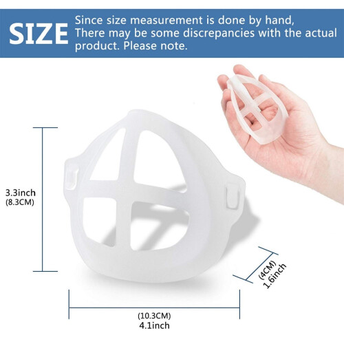 Mask Bracket Silicone 3D Support Frame for Comfortable Breathing and Lipstick Protection Reusable 2