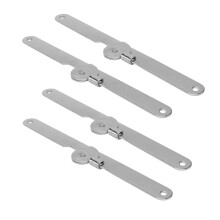 4pcs Soft Close Cabinet Hinges Set Durable Metal Construction Silent Closing Design Random Color