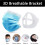 3D Face Mask Bracket Silicone Inner Support Frame 20 Pack White Reusable Design for Comfortable Breathing and Makeup Protection 2