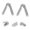 4pcs Soft Close Cabinet Hinges Set Durable Metal Construction Silent Closing Design Random Color 3