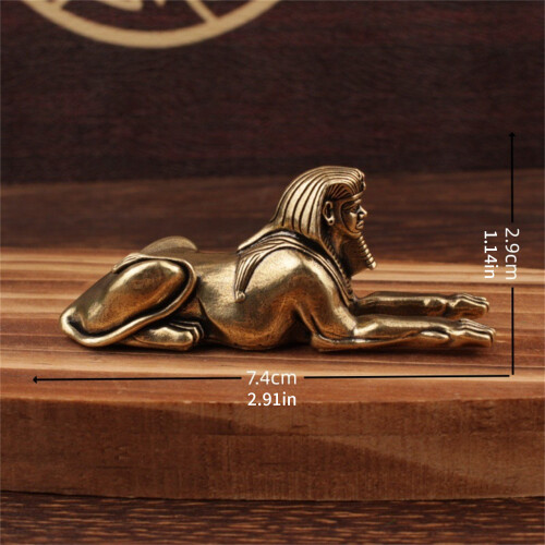 Brass Sphinx Figurines Egyptians Sphinx Statue Collectible 2