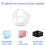 3D Mask Bracket Face Mask Inner Support Frame 10pcs Reusable Silicone Breathing Space Design AntiFog Nose Support 3