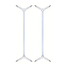 2 Pack Fabric Sheet Metal Clamps Secures Fit-2 4 clips white