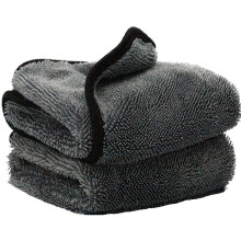 Twisted Loop Microfiber Car Drying Towel 650GSM Absorbency Scratch Quick Water Absorption 40x60cm 2PCS
