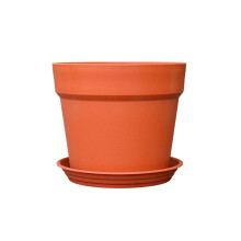 Robuster Blumentopf aus Kunststoff mit Steinstruktur und-Groß