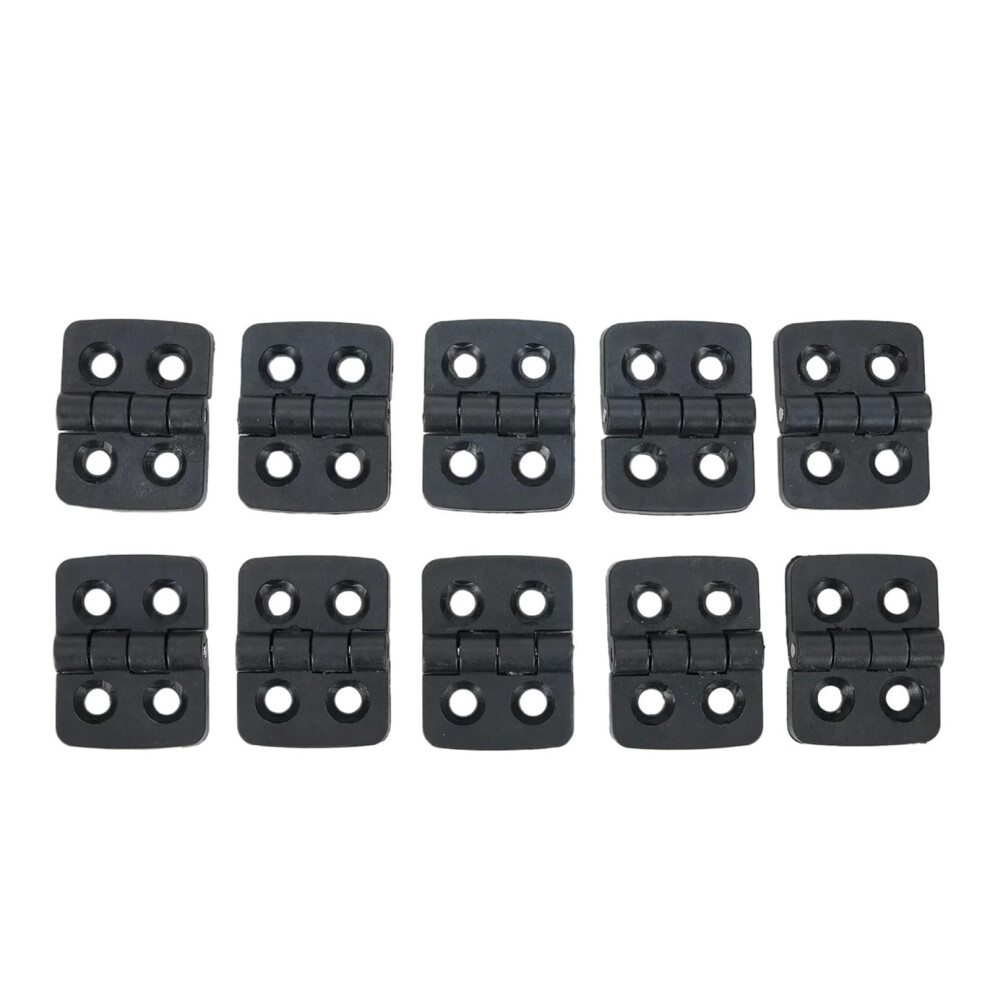 Black Plastic Cabinet Door Hinges 30X40mm Set, Heavy Duty Furniture Hinges With Smooth Quiet Operation 9073542139065