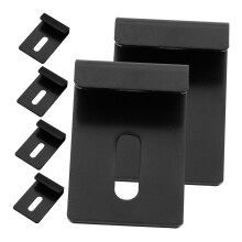 Stainless Steel Mirror Clips 6pcs for Wall Mounted Mirrors, Secure Durable Glass Shelf Brackets