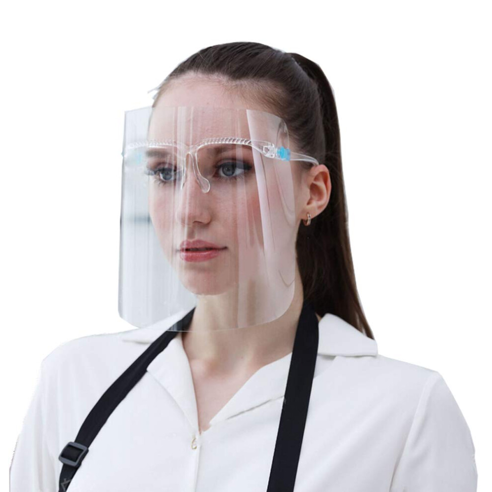 Face Shield With Glasses, Full Face Coverage Antifog Visor, Clear Reusable Protection For Eyes And Face 9771547988953