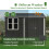 Birchtree BIRCHTREE Garden Shed With Window 8X6FT Anthracite 2