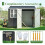 Birchtree BIRCHTREE Garden Shed With Window 8X6FT Anthracite 4
