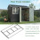 Birchtree BIRCHTREE Garden Shed With Window 8X6FT Anthracite 5