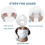 3D Face Mask Bracket 5 Pack Lipstick Protector Insert Frame for Smooth Breathing Comfort 3