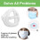 3D Face Mask Bracket 5 Pack Lipstick Protector Insert Frame for Smooth Breathing Comfort 4