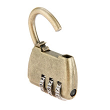 Antique Bronze Combination Padlock for Jewelry Box, Resettable Keyless Lock with Durable Metal Design 35x40mm