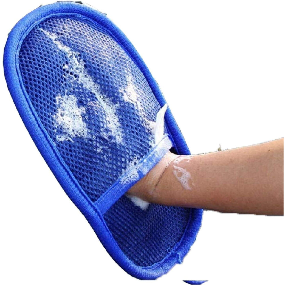 Car Wash Mitt Microfiber Glove Scratchâ Suds Absorbent AntiâSlip For Auto Detailing Blue 9330225471011
