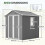 Birchtree GARDEN SHED WITH WINDOW SIZE=8X6FT COLOUR=GREY VARIATIONLISTING 2