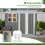 Birchtree GARDEN SHED WITH WINDOW SIZE=8X6FT COLOUR=GREY VARIATIONLISTING 10