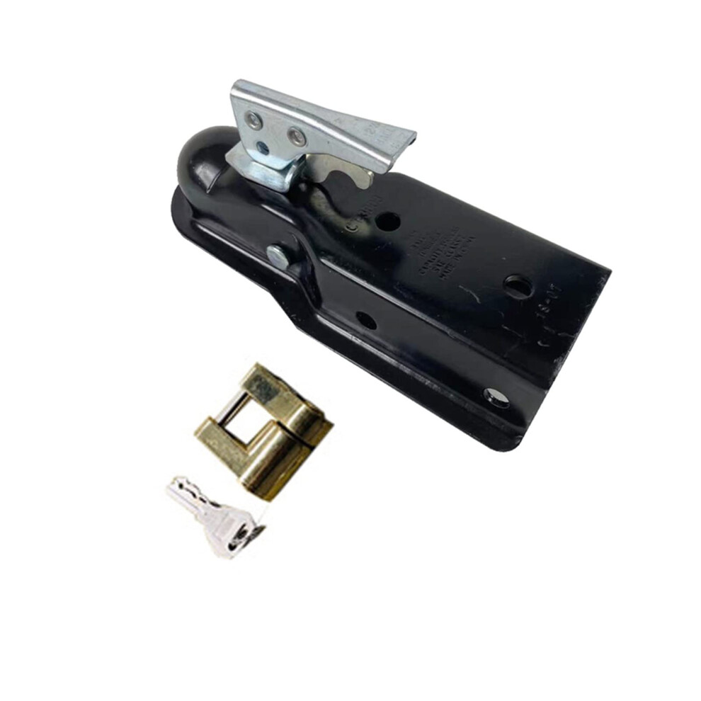 Heavy Duty 2X3 Inch 5000Lbs Trailer Hitch Coupler, Straight Tongue With Noise Reduction Design Gray 9771547989219