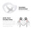 10 Pcs White Silicone Mask Bracket Lipstick Protector Comfortable Breathable Reusable Support 2
