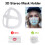 10 Pcs White Silicone Mask Bracket Lipstick Protector Comfortable Breathable Reusable Support 4