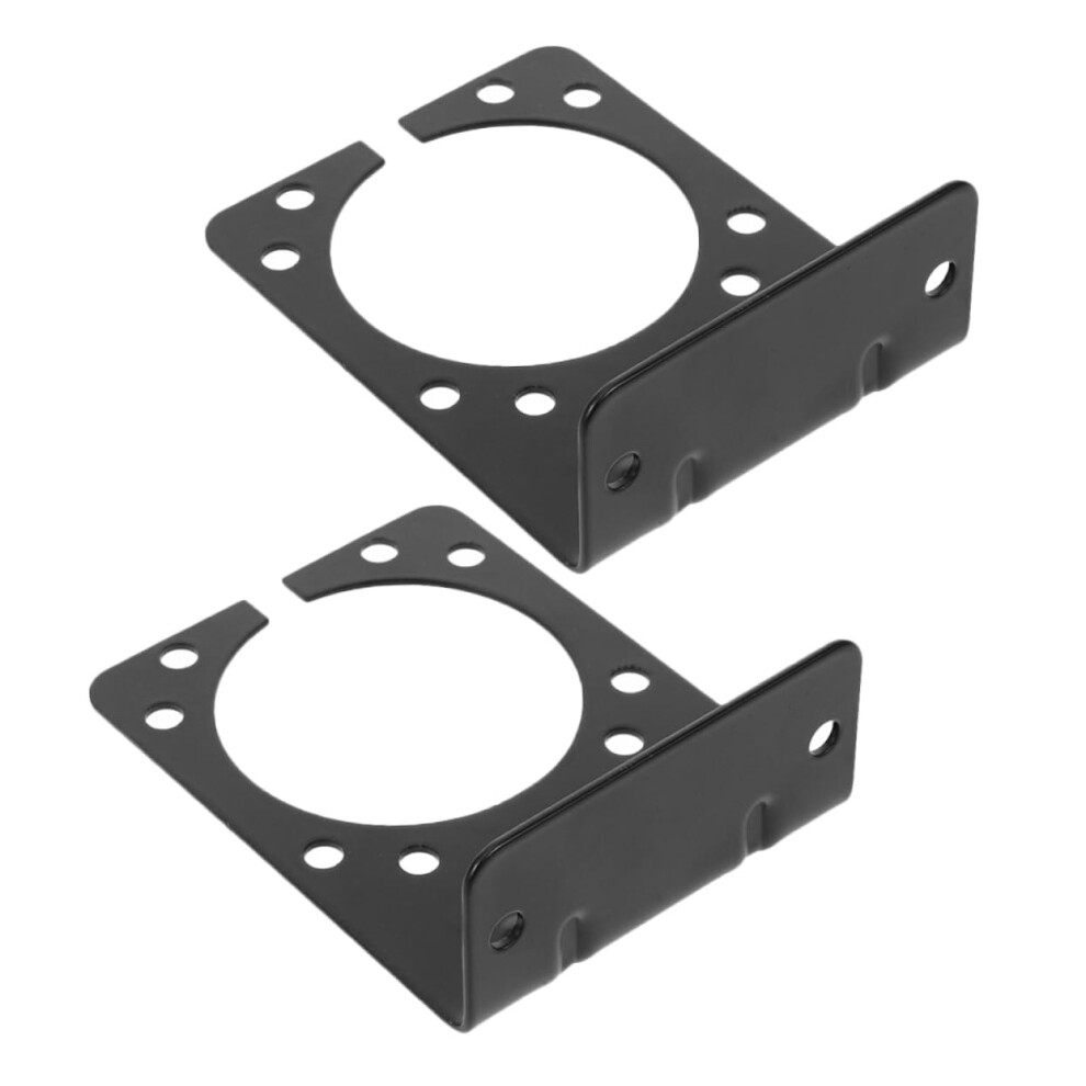 2Pcs Trailer Plug Bracket With Durable Iron Build, Quick Mount Design, Universal Rv Wiring Harness Mount 9771547989233