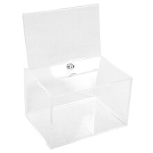 Clear Acrylic Wall Mounted Mailbox with Lock, Large Capacity Suggestion Box for Business or School