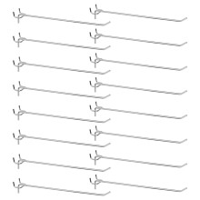 80pcs Stainless Steel Pegboard Hooks Set 10 Inch J Shaped Heavy Duty Hangers for Garage and Workshop