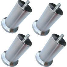 Stainless Steel Furniture Legs 4pcs Adjustable Heavy Duty Cabinet Feet M8 Thread Rustproof Base