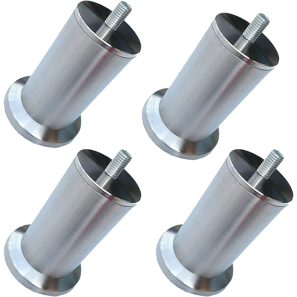 Stainless Steel Furniture Legs 4Pcs Adjustable Heavy Duty Cabinet Feet M8 Thread Rustproof Base 9771547989370