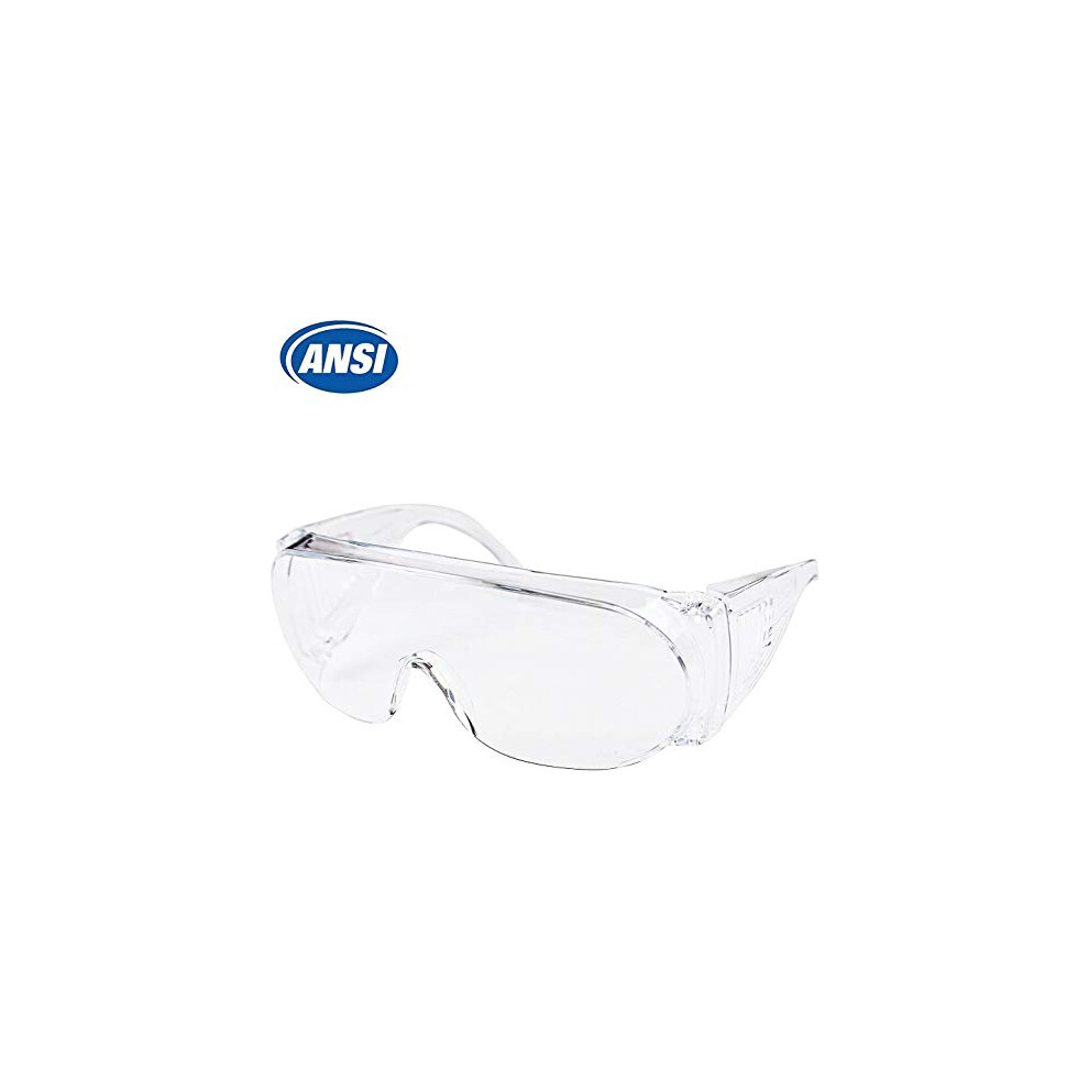 Safety Glasses Over Prescription Glasses Antifog Clear Lens Ansi Z87 Certified Uv Protection 3 Pack 9073542139591