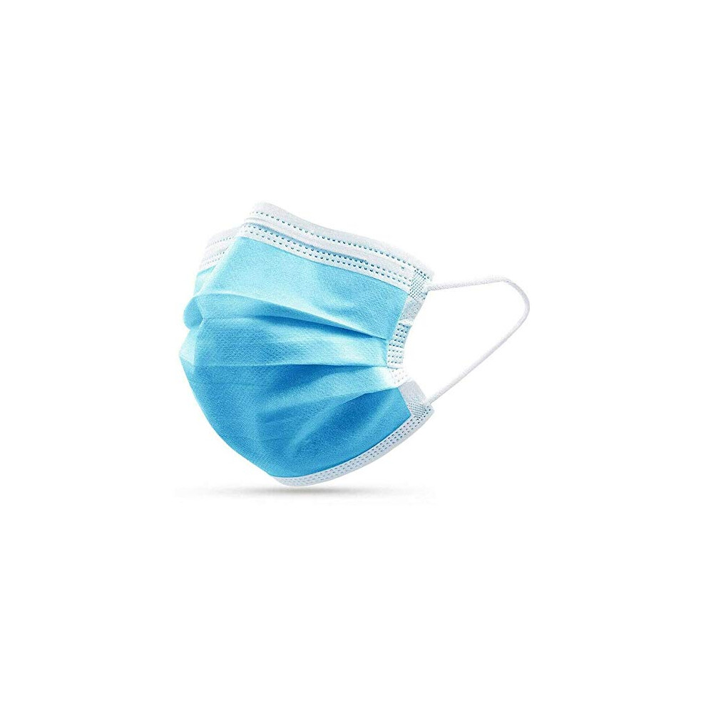 Disposable Face Mask 50 Pack, Breathable 3 Ply Design With Meltblown Filter And Comfortable Earloop 9330225798873