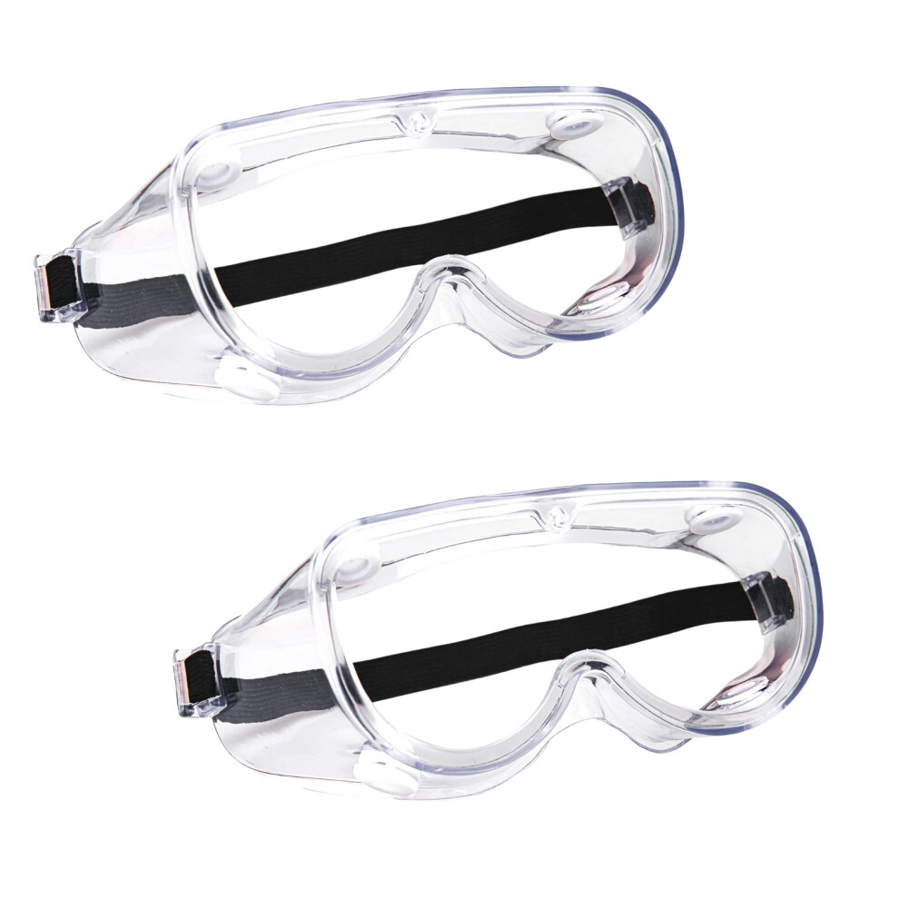 2Pack Over Glasses Safety Goggles Antifog Clear Lens Protective Eyewear For Lab And Work 9073542139751