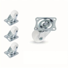 Sliding Door Roller Wheels Set Noise Reduction Polyurethane Smooth Glide for Wardrobe Cabinet