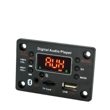 DC725V 2x40W Bluetooth 5.0 Audio Amplifier Board with FM Radio and MP3 Playback for Car and DIY Speakers