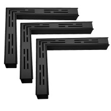 Stainless Steel Channel Drain Corner Kit, Low Profile Patio Trench Drain T Connection, Black 90 Angle Set