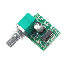 PAM8403 5V Stereo Audio Amplifier Board USB Powered 2 Channel 3W with Builtin Volume Control for DIY Speakers