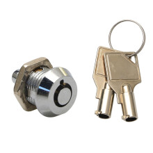 JK311 10mm Tubular Cam Lock with Keys, Secure Miniature Cabinet and Drawer Push Latch