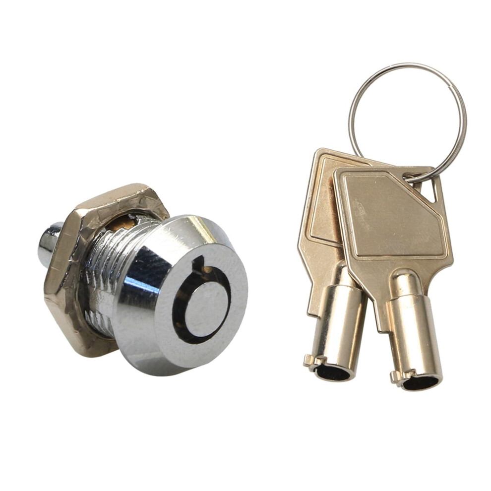 Jk311 10Mm Tubular Cam Lock With Keys, Secure Miniature Cabinet And Drawer Push Latch 9330225471875