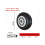 8 Inch Heavy Duty Swivel Caster Wheel Silent Solid Rubber Industrial Replacement for Smooth Mobility 2
