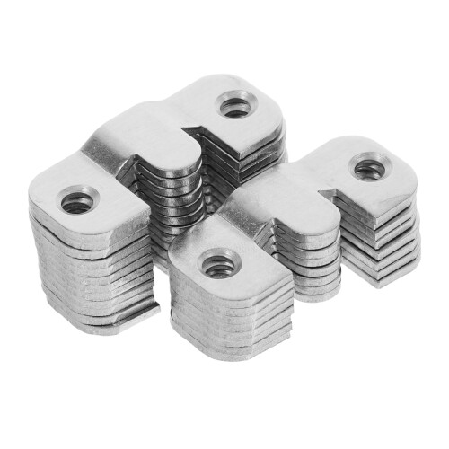 20pcs Heavy Duty Flush Mount Bracket Set, Secure Interlocking Wall Hanging for Frames and Mirrors