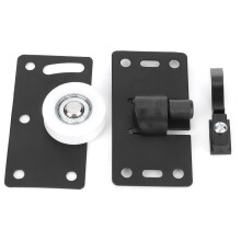 Sliding Door Roller Wheels Set Cold Rolled Steel Rust Resistant Smooth Silent Rolling for Wardrobe Closet