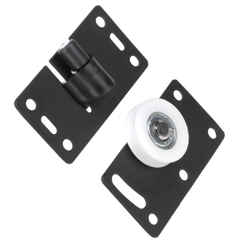 Sliding Door Roller Wheels Set Cold Rolled Steel Rust Resistant Smooth Silent Rolling for Wardrobe Closet 2
