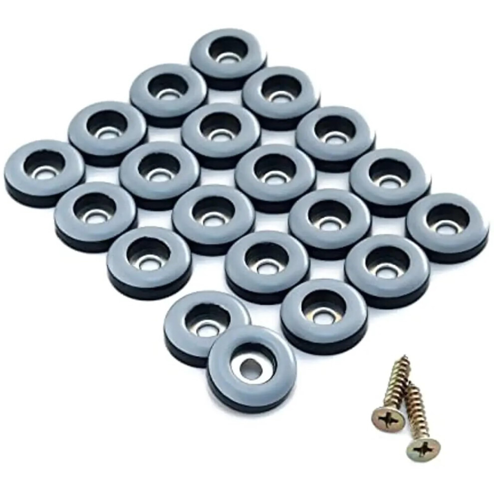 80Pcs 19Mm Furniture Sliders With Screws, Chair Leg Floor Protectors For Hardwood Floors, Floor Scratch Protection 9771547990260
