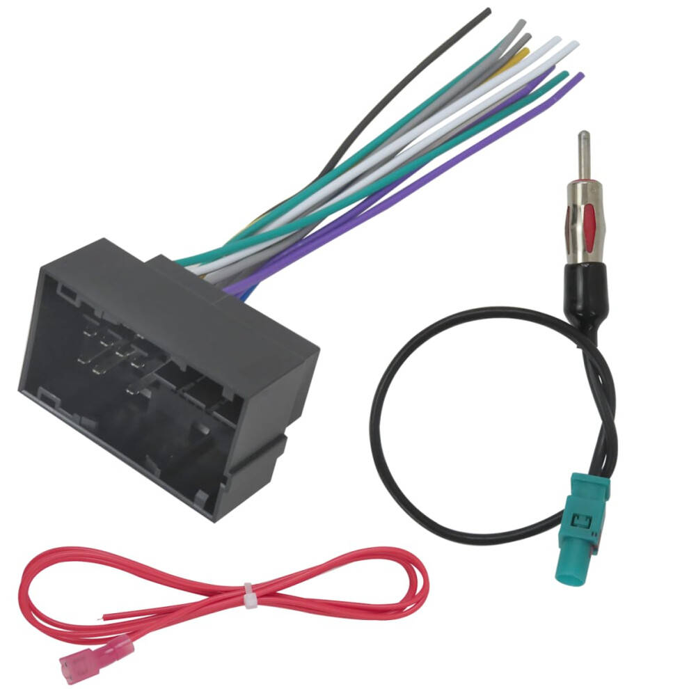 Car Stereo Wiring Harness With Antenna Adapter For Dodge Ram 2019Â2021, Direct PlugâIn Installation 9771547990307