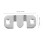 20pcs Heavy Duty Flush Mount Bracket Set, Secure Interlocking Wall Hanging for Frames and Mirrors 2