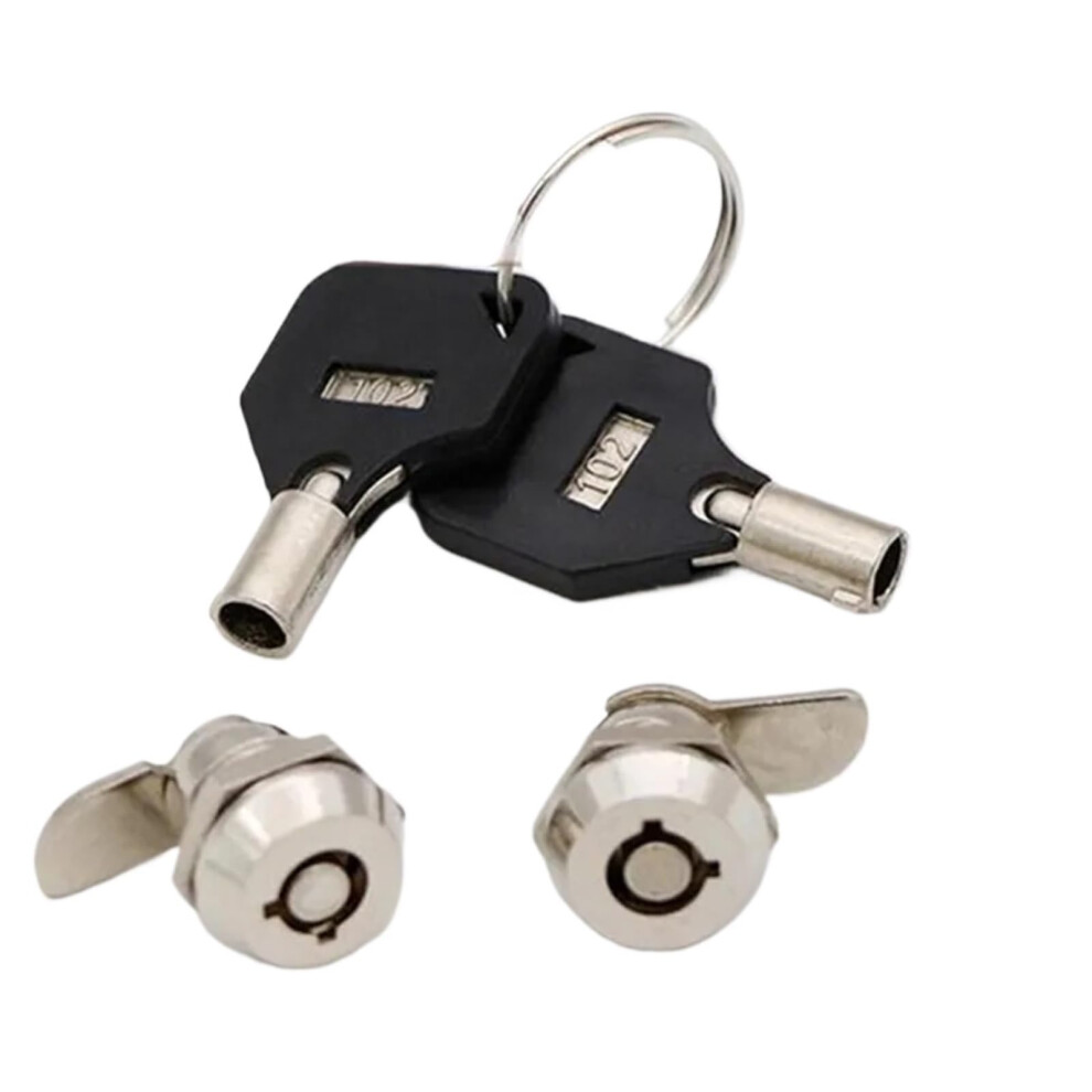 Metal Cam Lock With 2 Keys For Cabinet Drawer And Locker, Heavyduty Security Latch 9330225472124