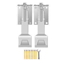 Adjustable Stainless Steel Range Hood Wall Mount Bracket with Screws, Heavy Duty Telescopic Support