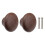 Solid Wood Cabinet Door Knobs Dark Brown Finish, Smooth Ergonomic Grip, Minimalist Chic Design Duo Pack 1