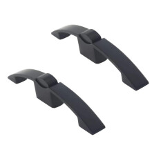 RV Cabinet Latch Cam Lock Handle Keyless 160mm Black Zinc Alloy Pull for Caravan Camper Yacht
