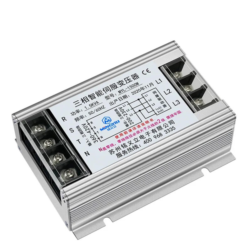 Three Phase Isolation Transformer 1.5Kva 380V To 220V Servo Voltage Stabilizer For Industrial Equipment 9330225472490
